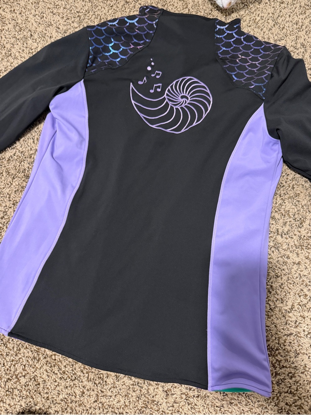 Crowned Athletics Little Mermaid/Ursula reversible jacket